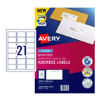 Avery L7160 Quick Peel Laser Labels - 21 Up Jam Free Address Labels Avery