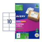 Avery Eco L7173 Sustainable White Labels, 10 Per Sheet, 100 Sheets 