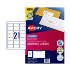 Avery L7160 Laser Address Labels - 21 Up, Jam-Free (100 Sheets) Avery