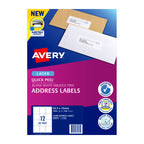 Avery L7164 Quick Peel Laser Address Labels - 12 Per Sheet Avery