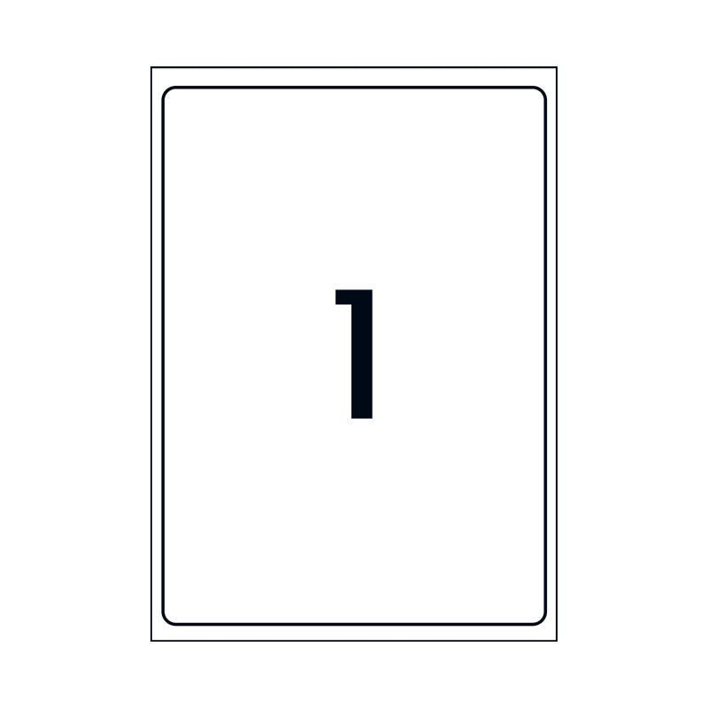 Avery L7167 TrueBlock Opaque Laser Shipping Labels - 100 Pack Avery