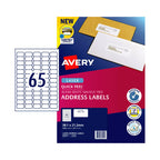 Avery L7651 Quick Peel Laser Address Labels - 25 Sheets Avery