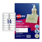 Avery L7563 Clear Laser Address Labels - Durable, Transparent Avery