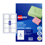 Avery L7565 Clear Laser Shipping Labels - Durable, Waterproof