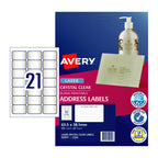 Avery Clear Address Labels L7560 - Durable & Transparent Avery