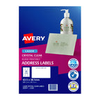 Avery Clear Address Labels L7560 - Durable & Transparent Avery