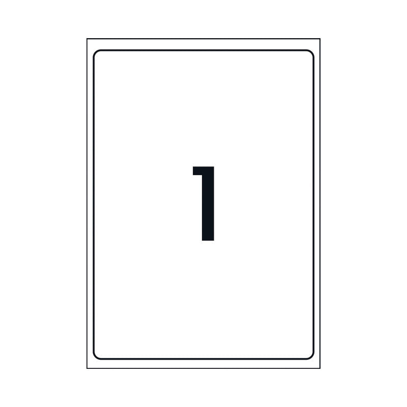 Avery Heavy Duty White A4 Laser Labels L7067 - Outdoor Durable Avery