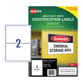 Avery Heavy Duty White Laser Labels L7068 - Outdoor Use Avery