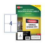 Avery L7069 Heavy Duty White Laser Labels for Pallets Avery