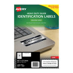 Avery L6009 Heavy Duty Silver Laser Labels for Components, 20-Pack Avery