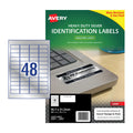 Avery L6009 Heavy Duty Silver Laser Labels for Components, 20-Pack Avery