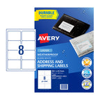 Avery Weatherproof Laser Labels L7070 99.1x67.7mm - Durable & Smudge-Proof Avery