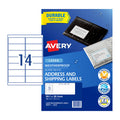 Avery L7073 Weatherproof Laser Labels 99.1x38.1mm - Durable Avery