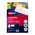 Avery Quick Peel Address Labels L7651 - Instant Dry Avery