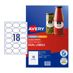 Avery L7102 Glossy Oval Labels - Permanent Adhesive Avery