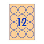 Avery Round Kraft Brown Labels 60mm | Permanent Adhesive Avery