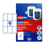 Avery L7108REV Printable CD Labels - 9 Per Sheet, 10 Pack Avery