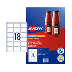 Avery L7109 Glossy Rectangle Labels 64x42mm Permanent Avery