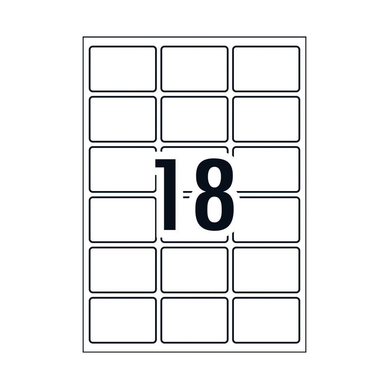 Avery L7109 Glossy Rectangle Labels 64x42mm Permanent Avery