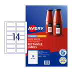 Avery Glossy Rectangle Labels L7123 | Permanent & Customizable Avery