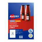 Avery Glossy Rectangle Labels L7123 | Permanent & Customizable Avery