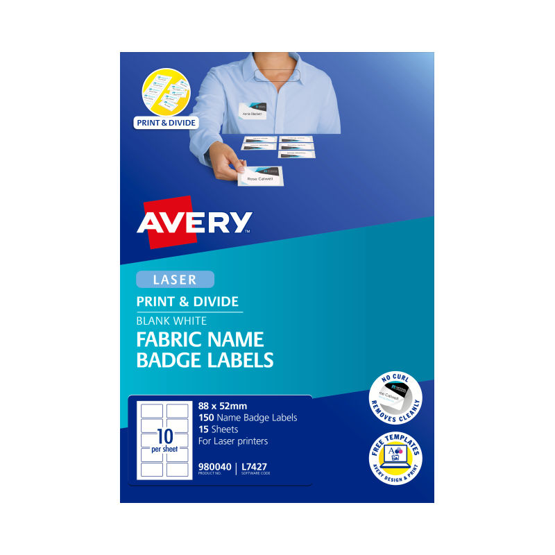 AV Laser Printable Name Badges L7427 | Flexible Event & Conference Tags Avery