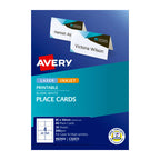 Avery Folded Place Cards C32073 | Printable Tent Cards Matt White Avery