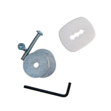 Atdec Atdec AWM Bolt Through Desk Fixing - Silver (AWM-FB-S)