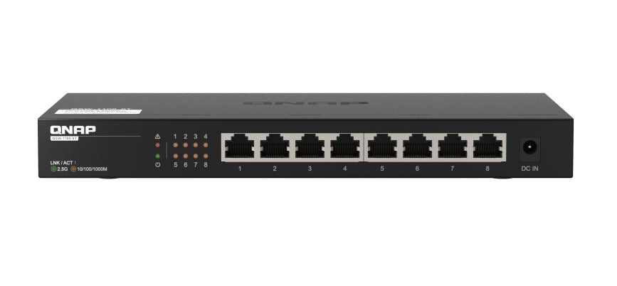 QNAP QSW-1108-8T 8-Port 2.5GbE Multi-Gigabit Switch