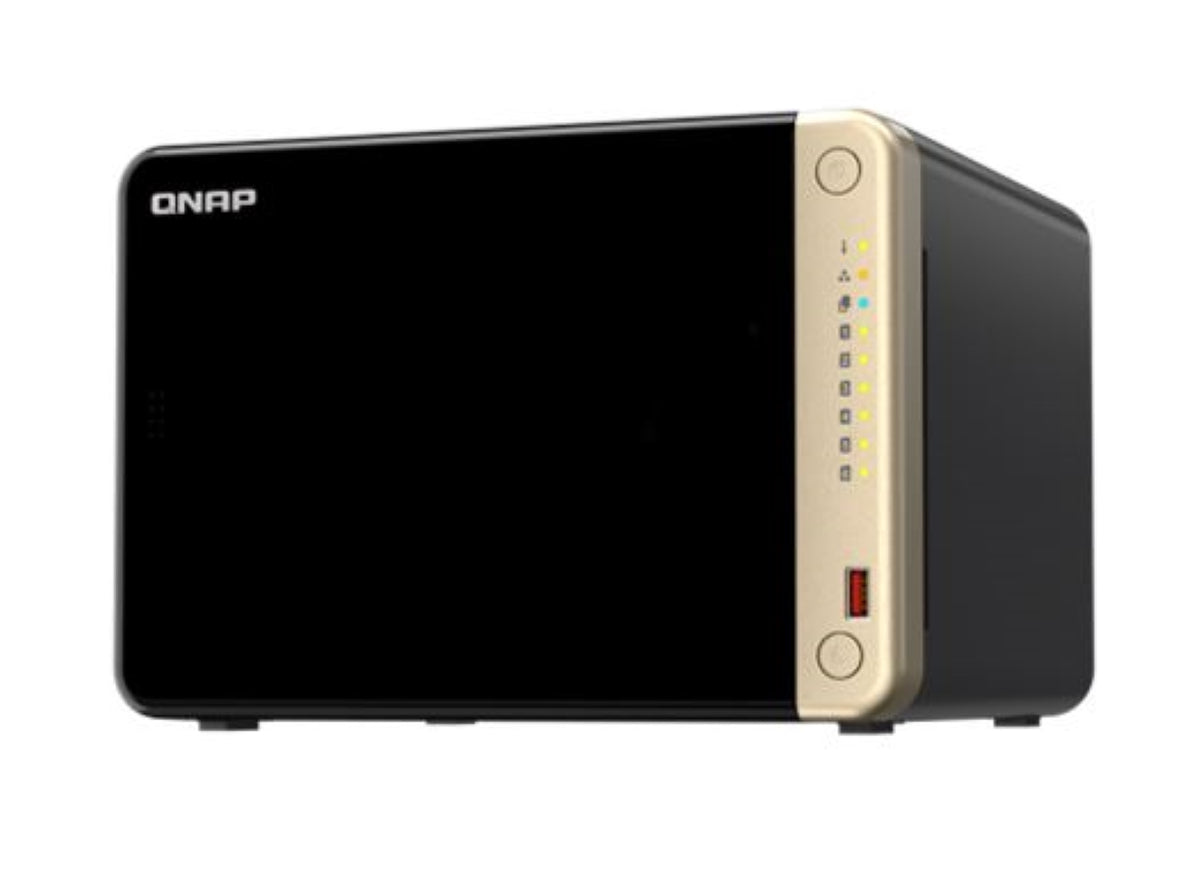 QNAP TS-664-8G 6-Bay Desktop NAS - Intel Celeron, 2.5GbE, HDMI 