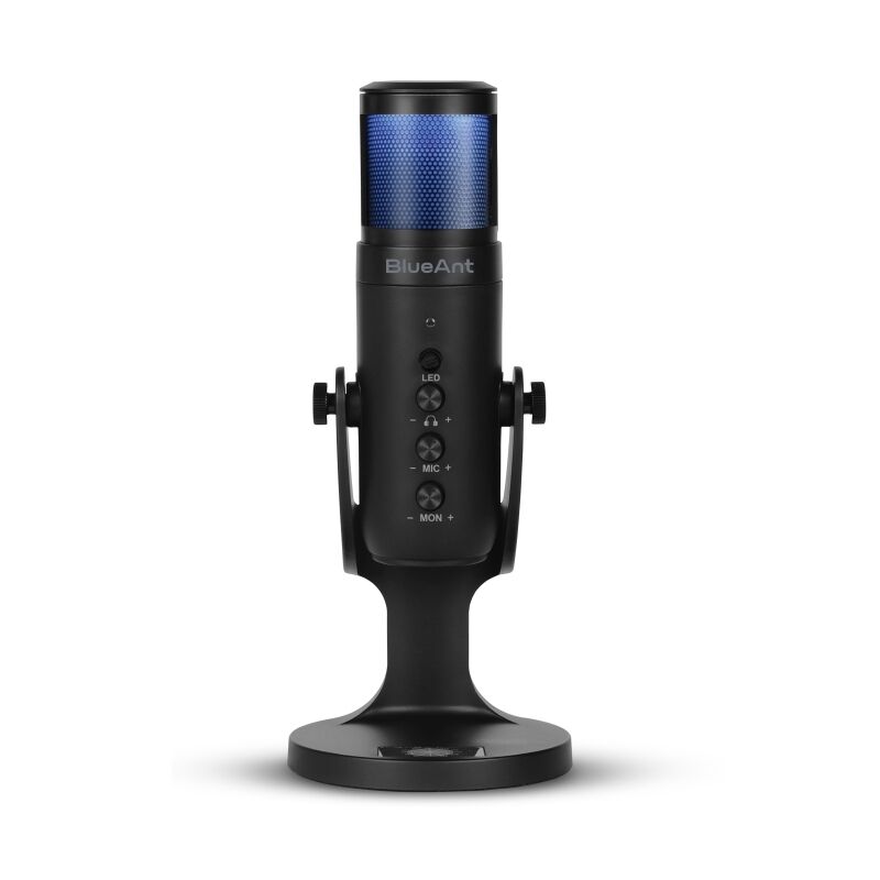Blueant StreamX USB Mic with RGB Lights for Streaming & Gaming BlueAnt