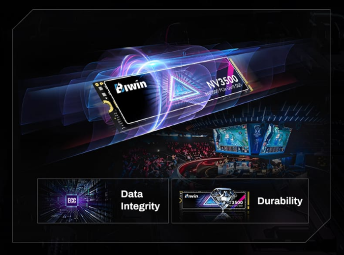 BIWIN NV3500 512GB M.2 NVMe SSD - Fast PC Gaming & Upgrade Drive BIWIN