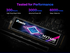 BIWIN NV7400 2TB PCIe Gen4 M.2 SSD - 7450MB/s Speed