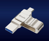 Biwin UD150 32GB USB-C & USB-A 3.2 Gen 1 Flash Drive - Fast Data Transfer BIWIN