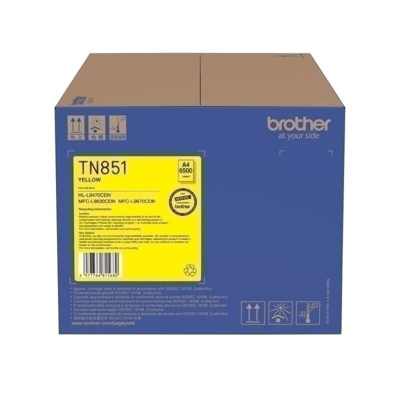 Brother TN-920Y Yellow Toner for MFC-L9670CDN/L9630CDN/HL-L9470CDN (6500 Pgs) Brother