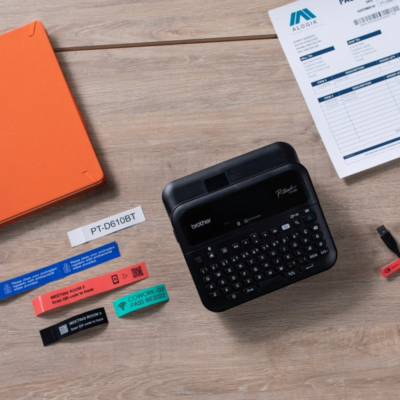 Brother PT-D610BT Label Maker - Easy Desktop for Home & Office Brother