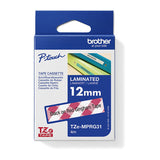 Brother TZe-MPRG31 Red Gingham Pattern Label Tape 12mm x 4m 
