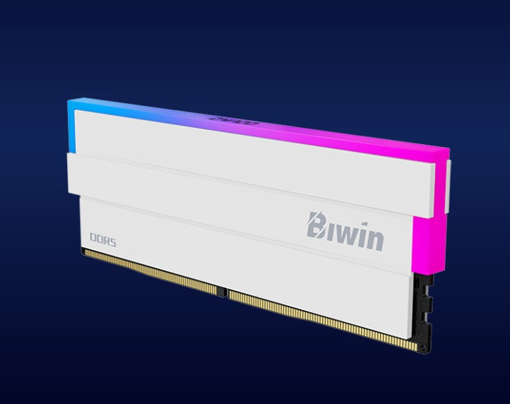 BIWIN DW100 RGB DDR5 6000MHz 32GB CL30 White Gaming Memory Kit