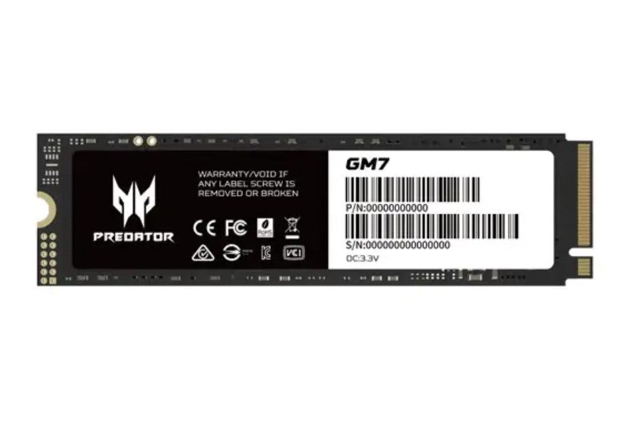 Predator GM7 512GB NVMe M.2 SSD - PCIe Gen 4 Gaming Speed