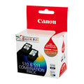 Genuine Canon PG510 Black & CL511 Colour Ink Twin Pack 