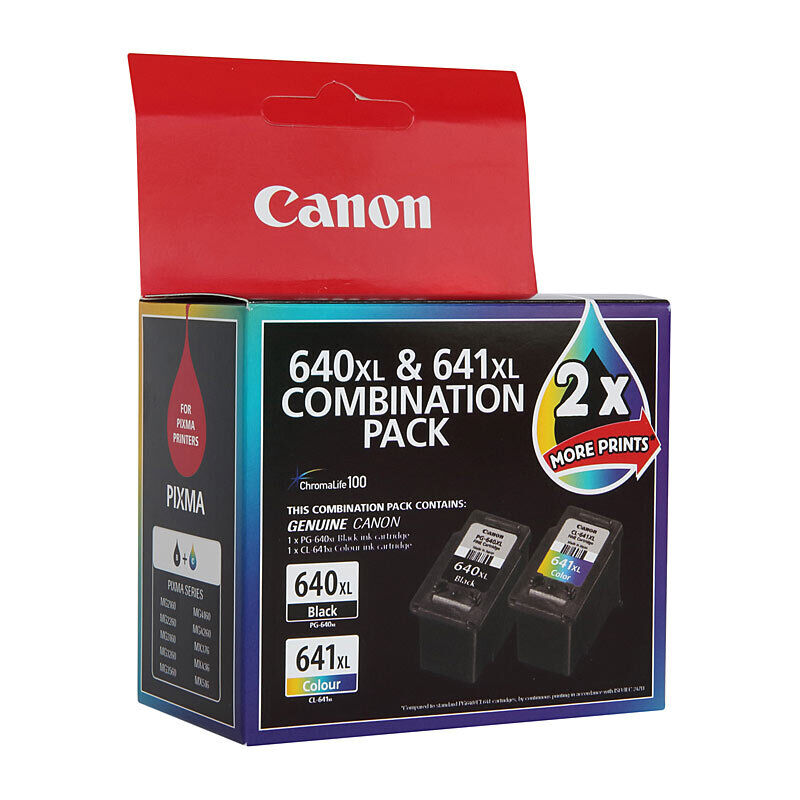 Genuine Canon PG-640 CL-641 XL Ink Cartridges Twin Pack