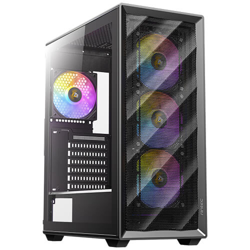 Antec AX85 ARGB Mid-Tower Gaming PC Case | Tempered Glass Window Antec