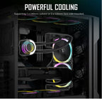 Antec AX90 Mid Tower Gaming PC Case - High Airflow & Tempered Glass