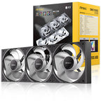 Antec C120R Reverse ARGB 120mm PWM Fan 3-Pack - Easy Install Antec