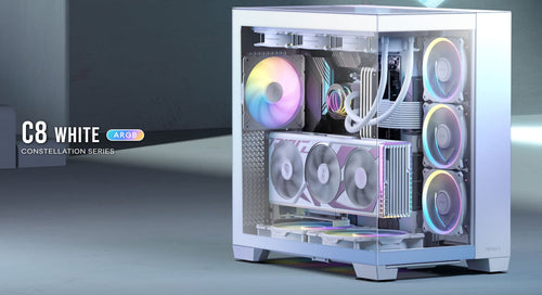 270° Panoramic Gaming PC Case: Seamless Glass, Great Cooling Antec