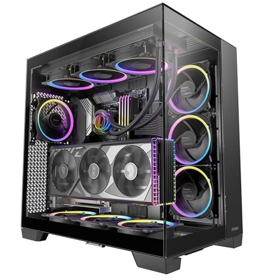 Panoramic 270° Tempered Glass PC Case | Full Tower | ARGB Fans