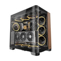 Antec C8 CURVE Wood Full Tower PC Case - Seamless View, E-ATX, USB-C