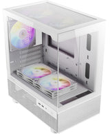 CX200M RGB ELITE Micro-ATX PC Case - 270° Panoramic Tempered Glass Antec