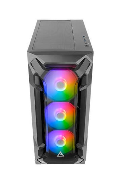Antec DF600 FLUX Mid-Tower Gaming PC Case - Superior Airflow & RGB