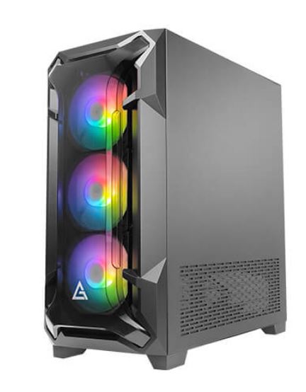 Antec DF600 FLUX Mid-Tower Gaming PC Case - Superior Airflow & RGB
